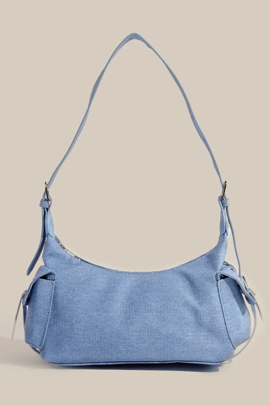 Chic Curve Double Pocket Handbag