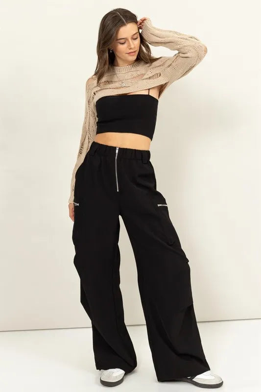 Open Knit Shrug Sweater