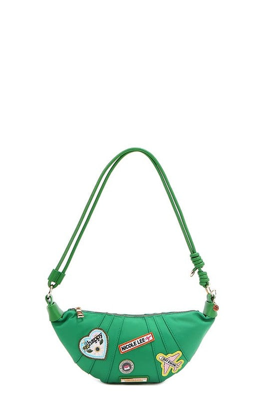 Color Patch Croissant Bag