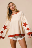 Patch Detail Starry Sweatshirt