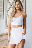 Full Size High Waist Skort Plus Size