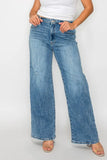 Premium High-Rise Wide Leg Jeans Jeans with Pockets