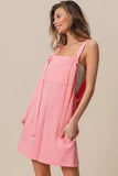 Texured Jacquard Romper with Side Pockets