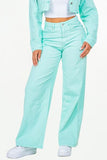 High Waist Distressed Wide Leg Jeans