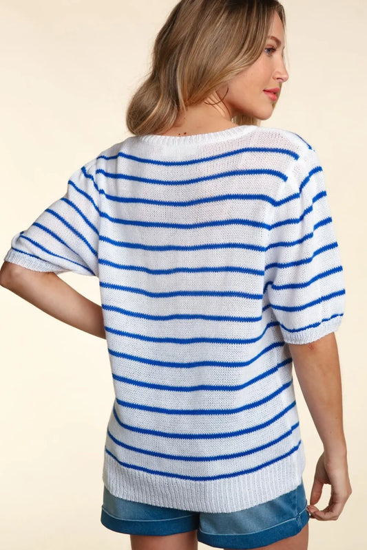Ivory/Blue/Red