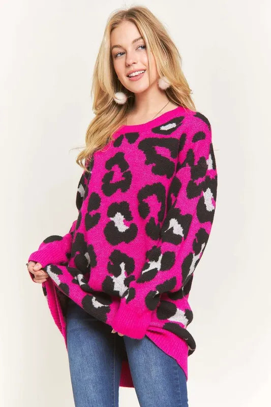 Warm & Soft Leopard Sweater Top