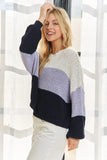 Color Block Comfy Sweater