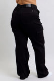 Full Size High Waist Cargo Wide Leg Jeans Plus Size