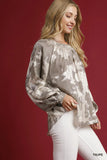 Full Size Blouse with Dramatic Balloon Sleeves