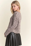 Cut Edge Detail Mineral Washed Sweater