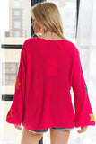 Multi Color Star Sweater Top
