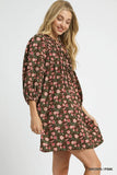Tie-Neck Babydoll Dress