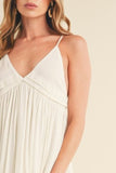 Ruched Plunge Mini Cami Dress