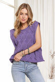 Lightweight Sweater Boxy Vest Top