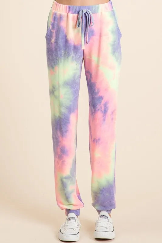 Tie Dye French Terry Top and Bottom Set