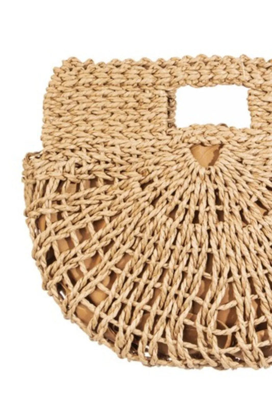 Braided Semi Circle Tote Bag