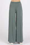 Mittoshop Yoga Air Stretch Elastic Waist Wide Leg Pants