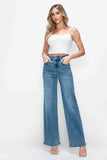 Premium High-Rise Wide Leg Jeans Jeans with Pockets