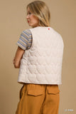 Diamond Quilted Tie-Closure Vest