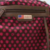 Bolsa Boston con decoración de diamantes de imitación