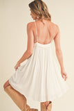 Ruched Plunge Mini Cami Dress
