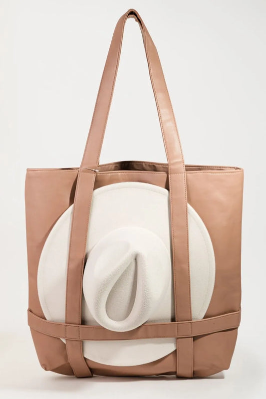 Leather Hat Transport Tote Bag