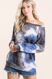 Tie Dye Sweater Knit Top