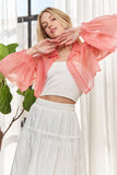See Through Crop Shirt