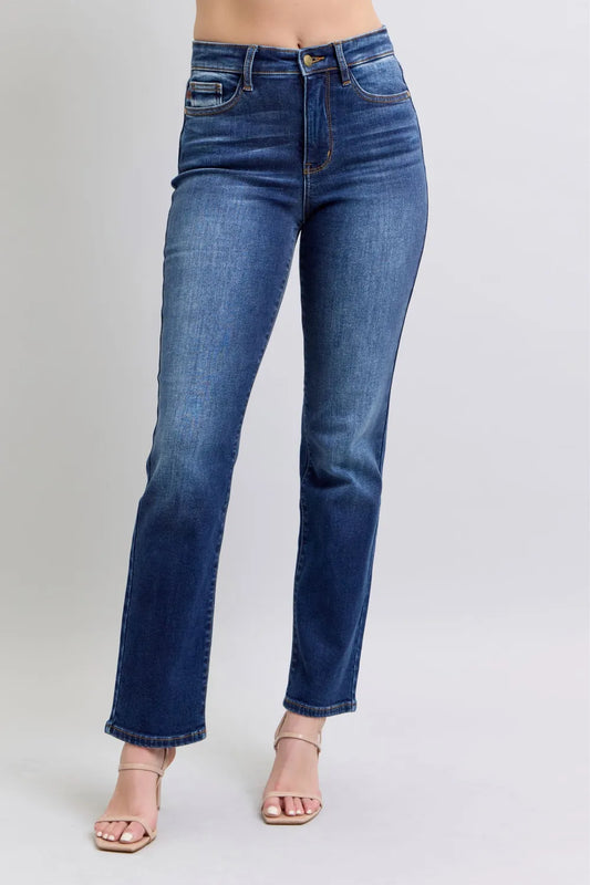 Everyday Washed Straight Leg Jeans with Pockets