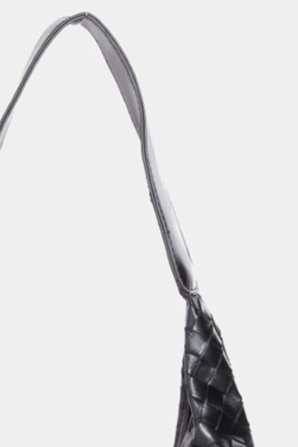 Braided Faux Leather Shoulder Bag