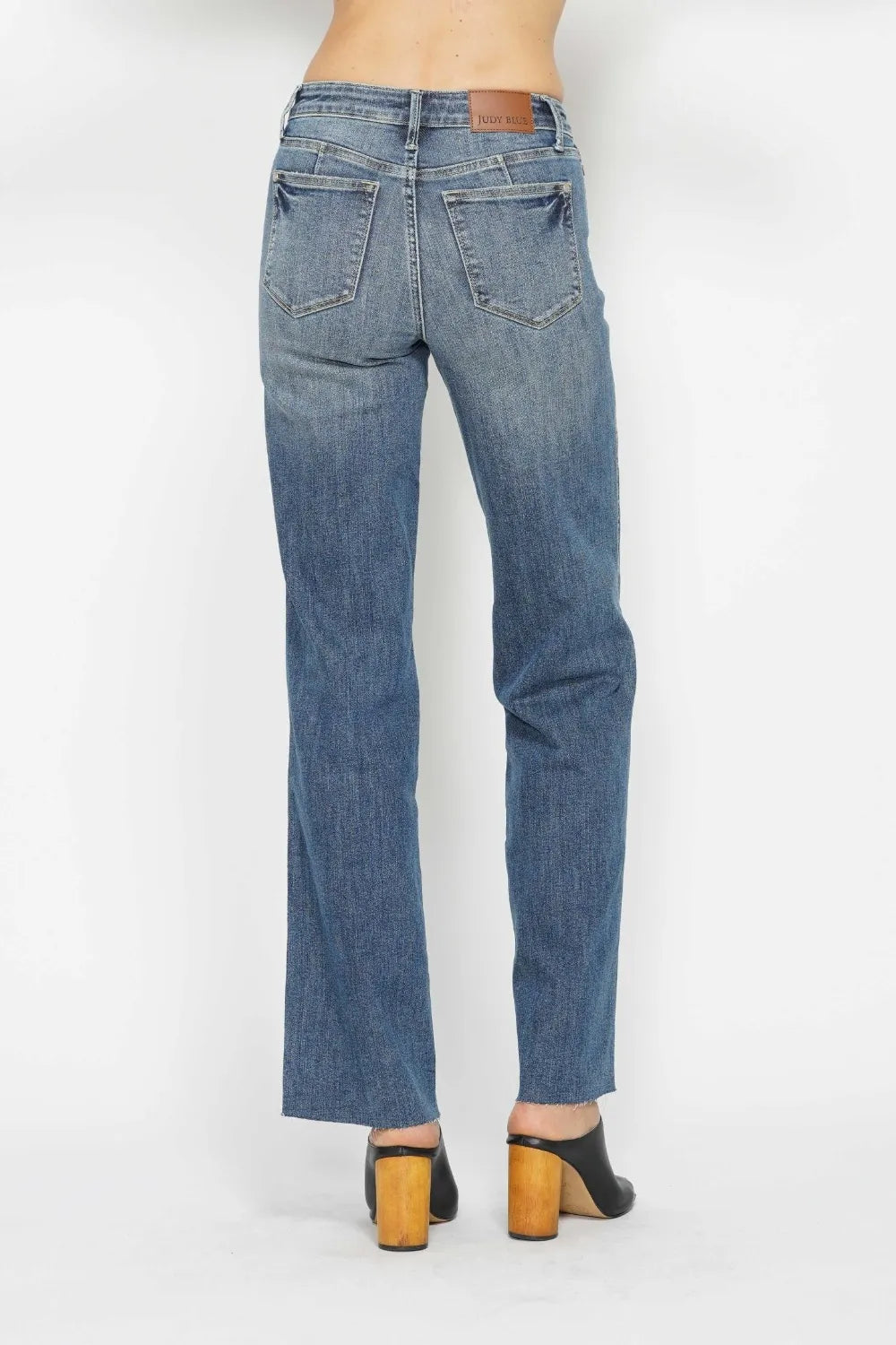 Full-Length Slimming Straight-Leg Jeans