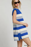 French Terry Nautical Striped Mini Dress