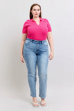 Plus Size High Waist Dad Jeans