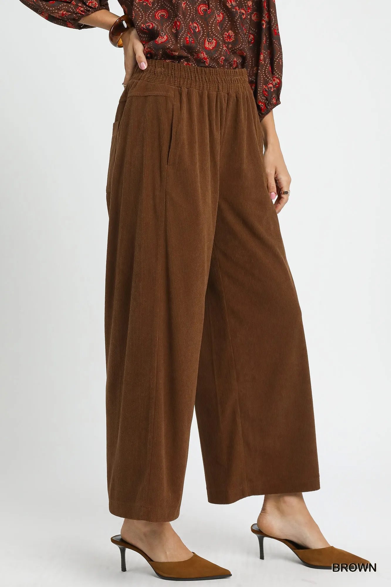 Palazzo Pull-On Wide-Leg Pants