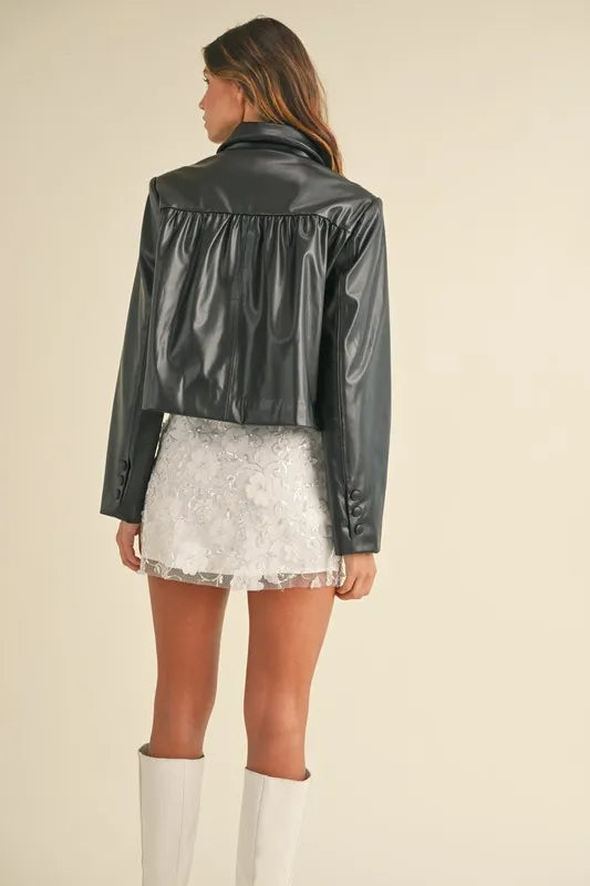 3D Floral Embellished Applique Mini Skirt