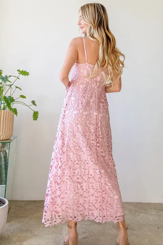 Lace Maxi Cami Dress