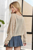 Full Size Lightweight Loose Knit Sweater