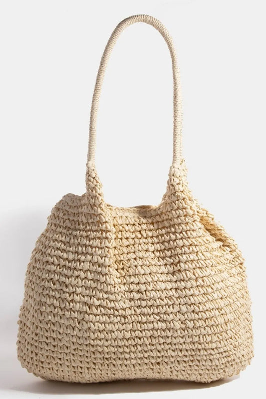 Artisanal Braided Straw Tote Bag