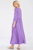 Full Size Asymmetric Tiered Midi-Dress Plus Size