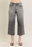 Full Size Embroidered Culotte-Style Capris Jeans