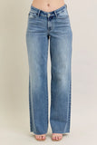 Vintage-Inspired Plus Size Wide-Leg Jeans