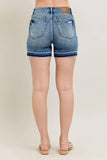 Mr Tummy Control Vintage Wash Release Hem Shorts