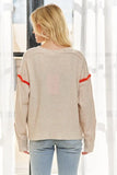 Stripe Accent Sweater Top