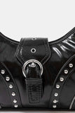 Studded Edge Leather Crossbody Bag