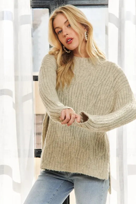 Hi Low Hem Comfy Sweater