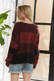 Long Sleeve Color Block Sweater