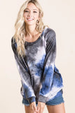 Tie Dye Sweater Knit Top