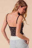 Dual-Hue Floral Seamless Tank Top