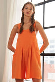 Wide Leg Overall Romper