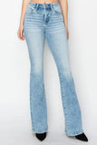 High-Waisted Flare Denim Pants